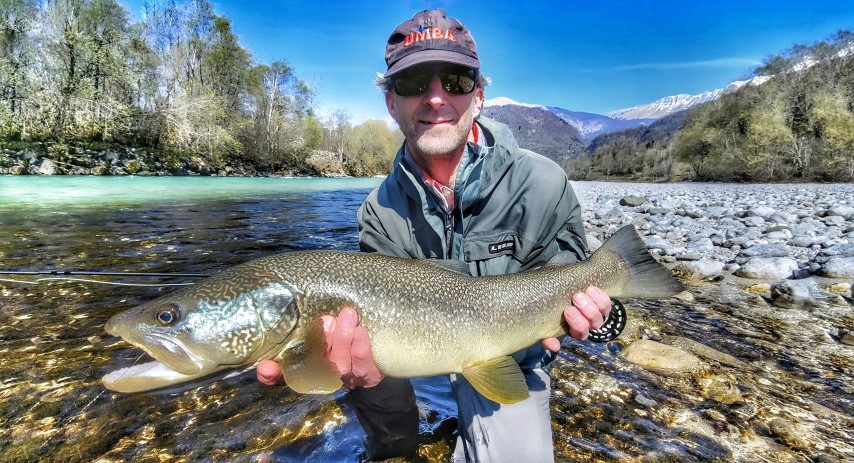 Great Marble trout April.